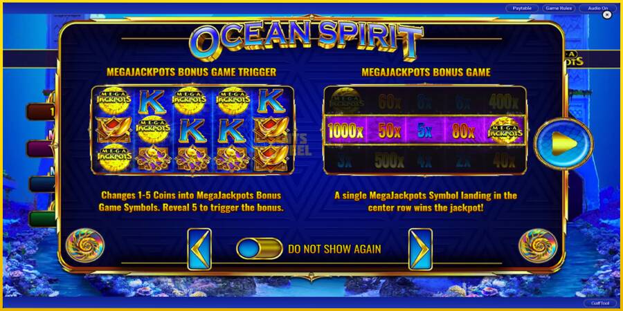 Картинка 2 ігрового апарату Ocean Spirit MegaJackpots