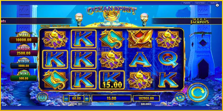 Картинка 6 ігрового апарату Ocean Spirit MegaJackpots