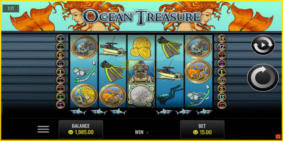 Картинка 1 ігрового апарату Ocean Treasure