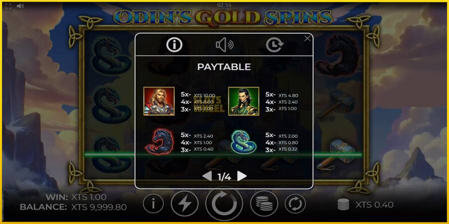 Картинка 4 ігрового апарату Odins Gold Spins