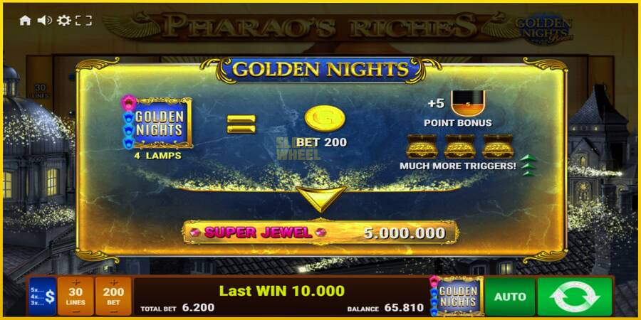 Картинка 7 ігрового апарату Pharaos Riches Golden Nights