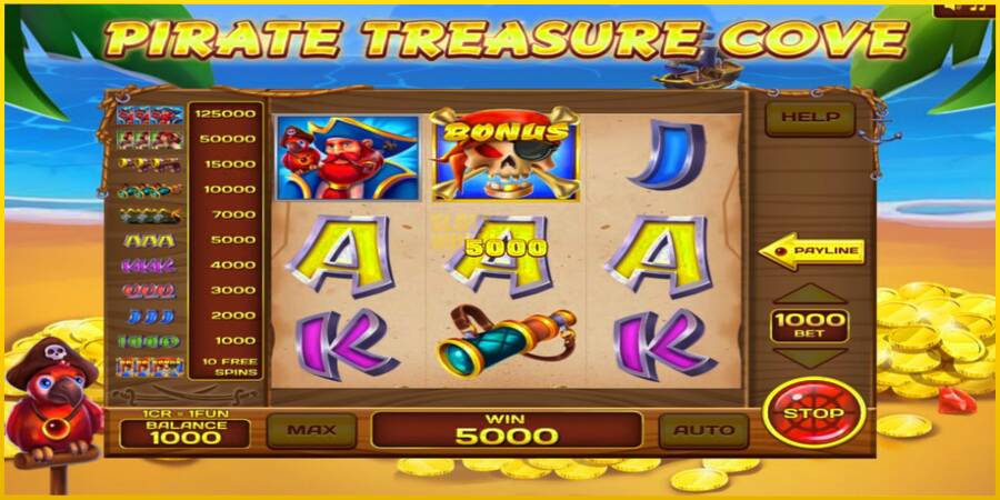 Картинка 2 ігрового апарату Pirate Treasure Cove 3x3