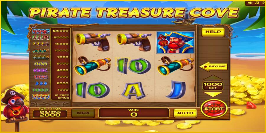 Картинка 3 ігрового апарату Pirate Treasure Cove 3x3