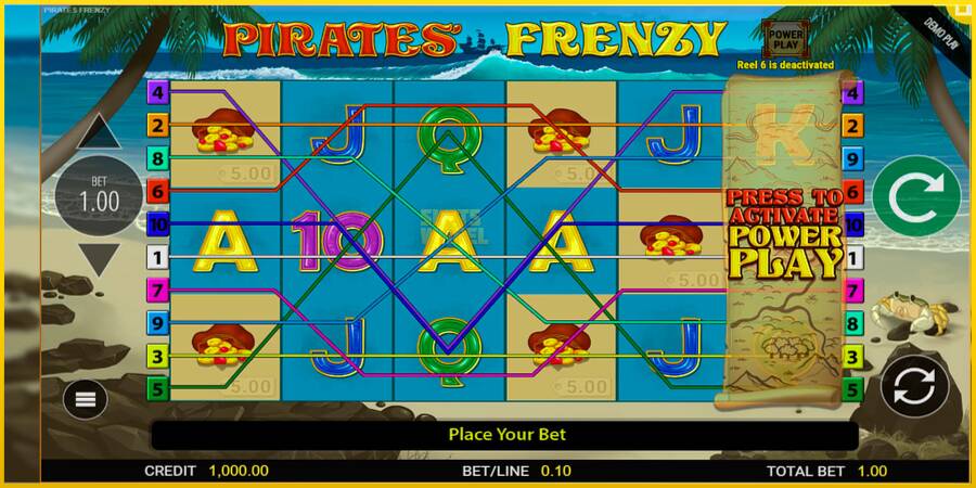 Картинка 1 ігрового апарату Pirates Frenzy