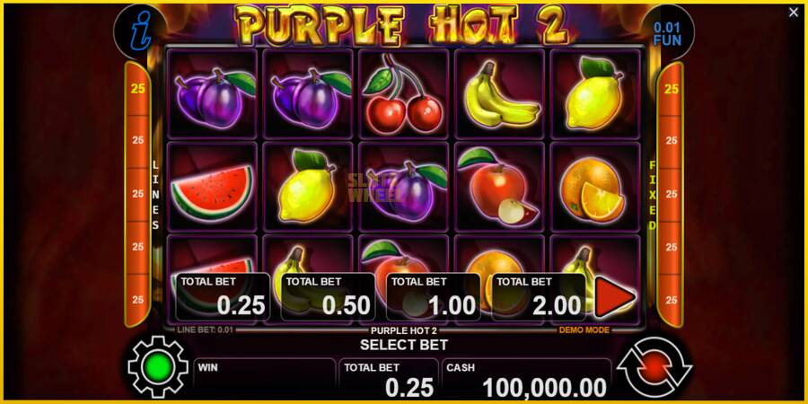 Картинка 1 ігрового апарату Purple Hot 2