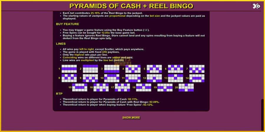 Картинка 6 ігрового апарату Pyramids of Cash with Reel Bingo