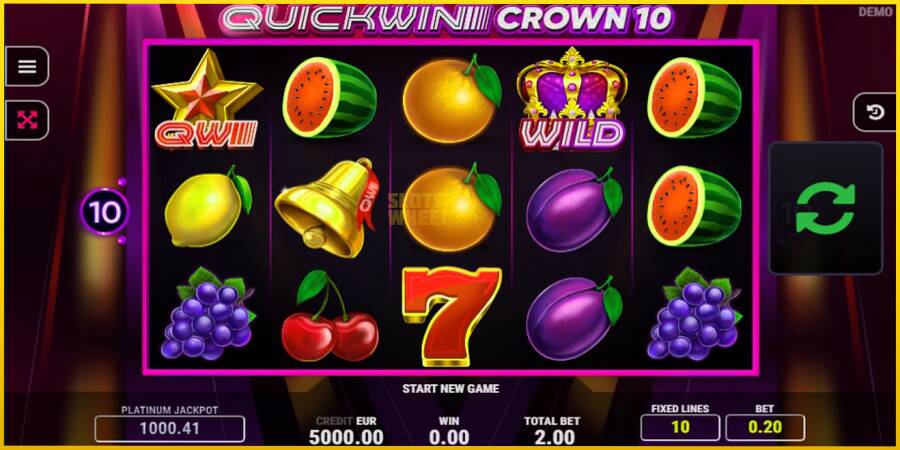 Картинка 1 ігрового апарату Quick Win Crown 10