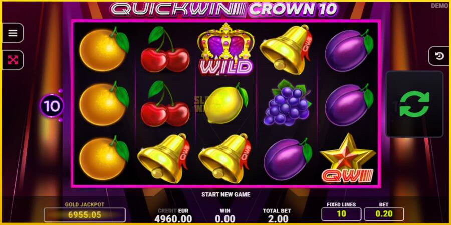 Картинка 2 ігрового апарату Quick Win Crown 10