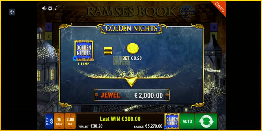 Картинка 4 ігрового апарату Ramses Book Golden Nights