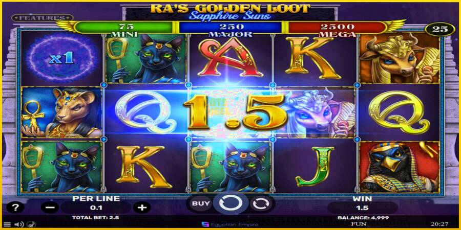 Картинка 3 ігрового апарату Ras Golden Loot - Sapphire Suns