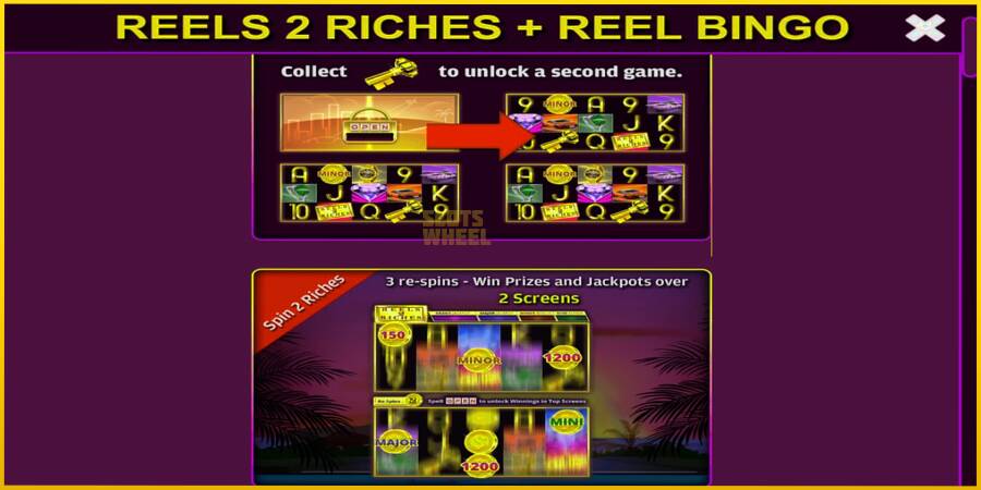 Картинка 4 ігрового апарату Reels 2 Riches with Reel Bingo