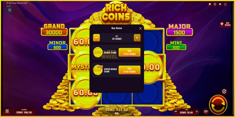 Картинка 7 ігрового апарату Rich Coins Hold and Spin