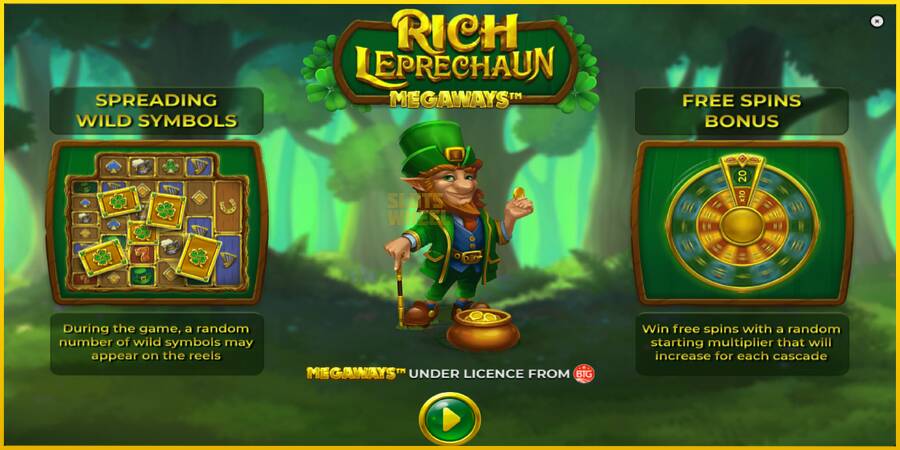 Картинка 1 ігрового апарату Rich Leprechaun Megaways