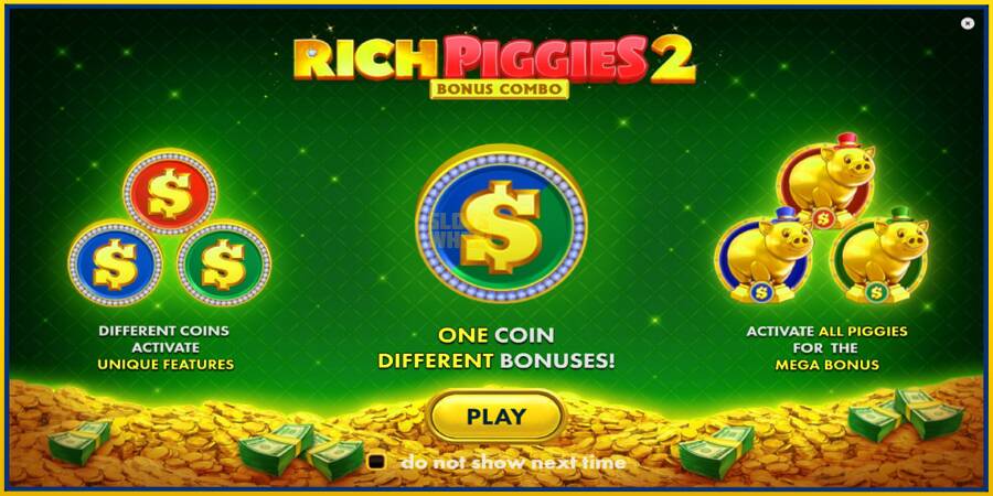 Картинка 1 ігрового апарату Rich Piggies 2: Bonus Combo