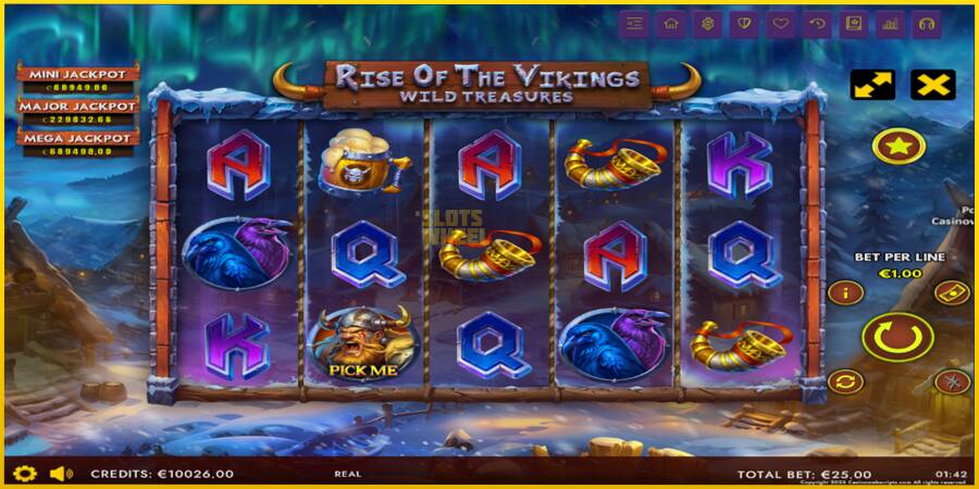 Картинка 2 ігрового апарату Rise of The Vikings - Wild Treasures