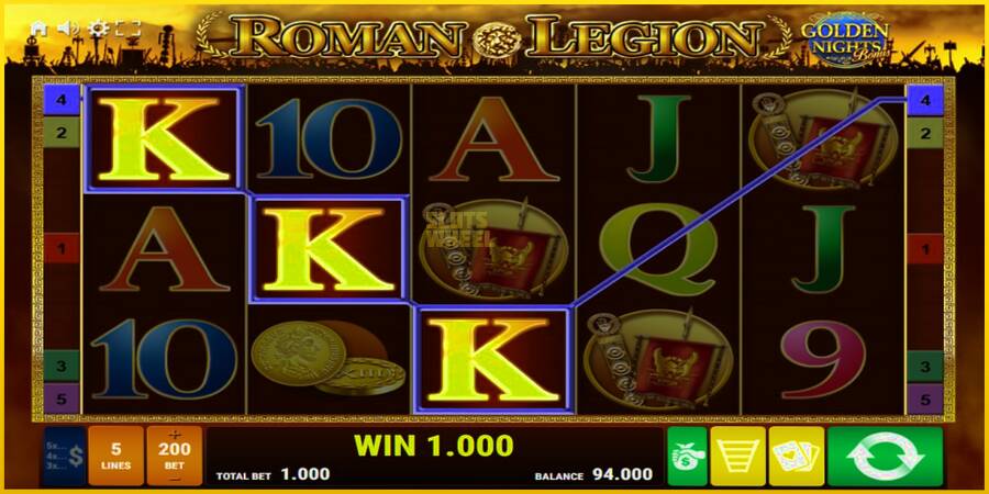 Картинка 2 ігрового апарату Roman Legion Golden Nights