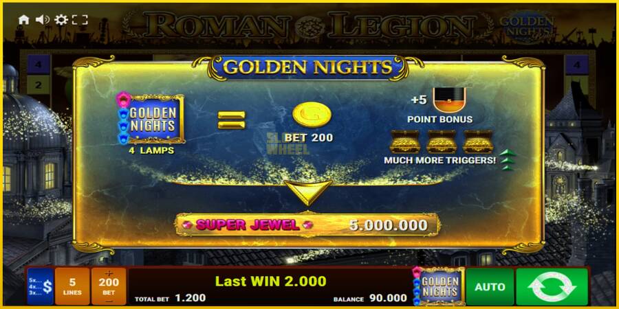 Картинка 5 ігрового апарату Roman Legion Golden Nights