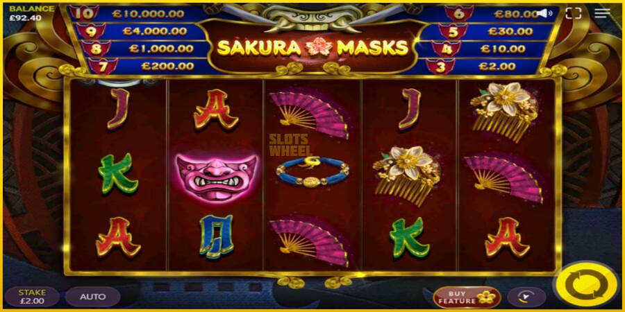 Картинка 2 ігрового апарату Sakura Masks