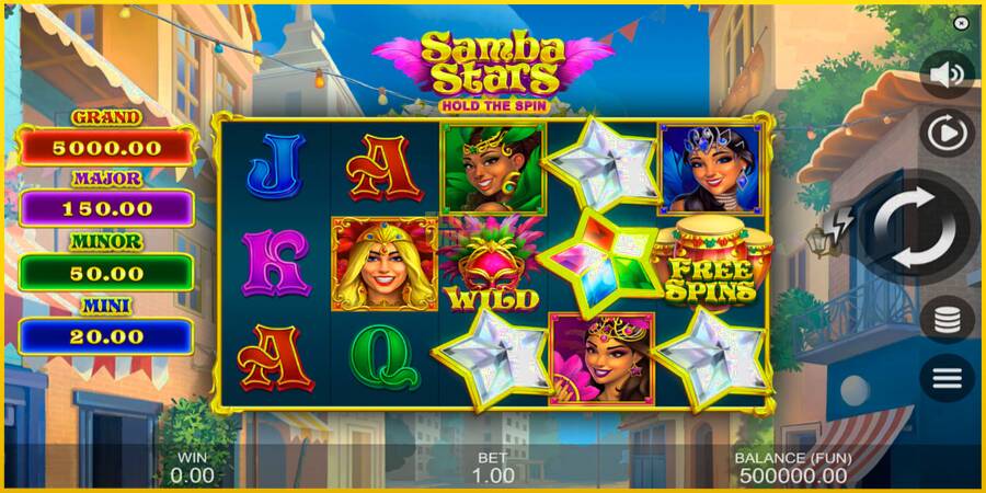 Картинка 1 ігрового апарату Samba Stars: Hold the Spin