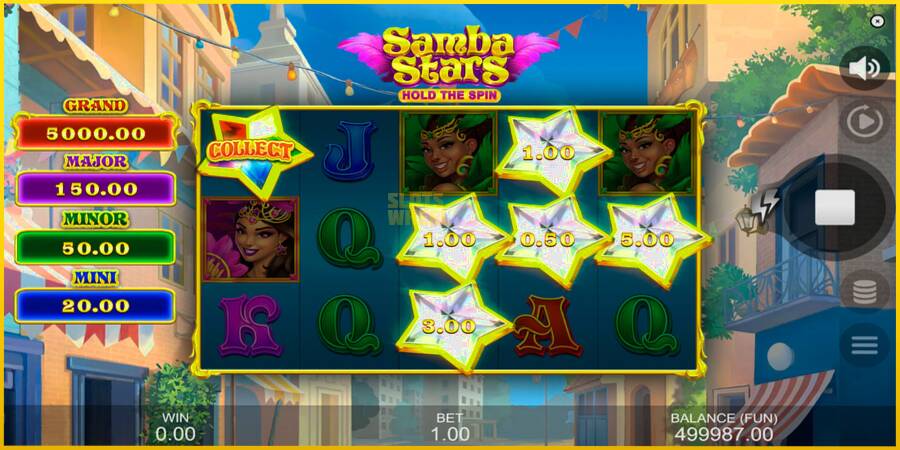 Картинка 4 ігрового апарату Samba Stars: Hold the Spin