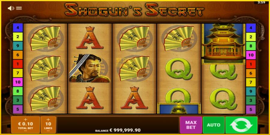 Картинка 1 ігрового апарату Shoguns Secret