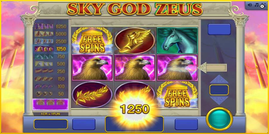 Картинка 2 ігрового апарату Sky God Zeus 3x3