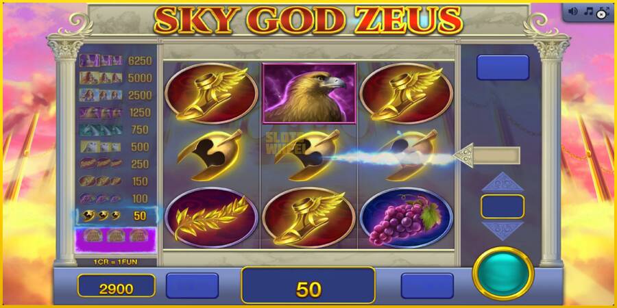 Картинка 4 ігрового апарату Sky God Zeus 3x3