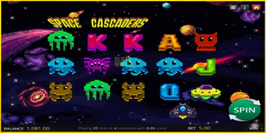 Картинка 1 ігрового апарату Space Cascaders