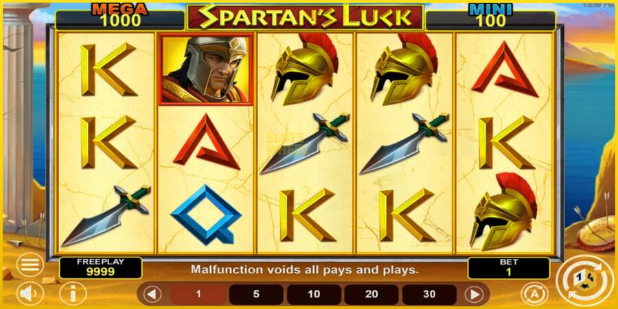 Картинка 2 ігрового апарату Spartans Luck Hold & Win