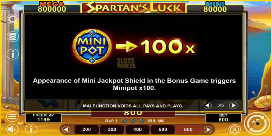 Картинка 6 ігрового апарату Spartans Luck Hold & Win