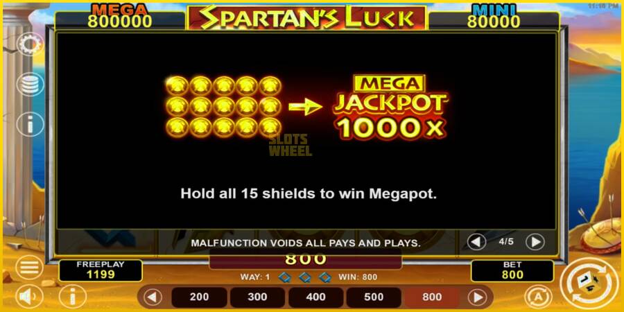 Картинка 7 ігрового апарату Spartans Luck Hold & Win