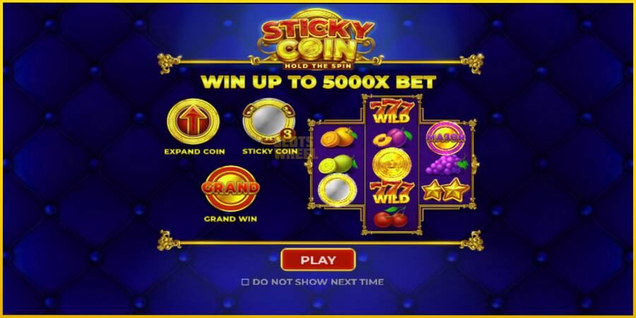 Картинка 1 ігрового апарату Sticky Coin: Hold the Spin