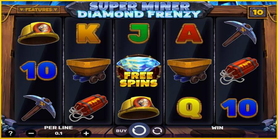 Картинка 1 ігрового апарату Super Miner - Diamond Frenzy