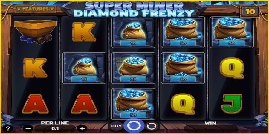 Картинка 2 ігрового апарату Super Miner - Diamond Frenzy