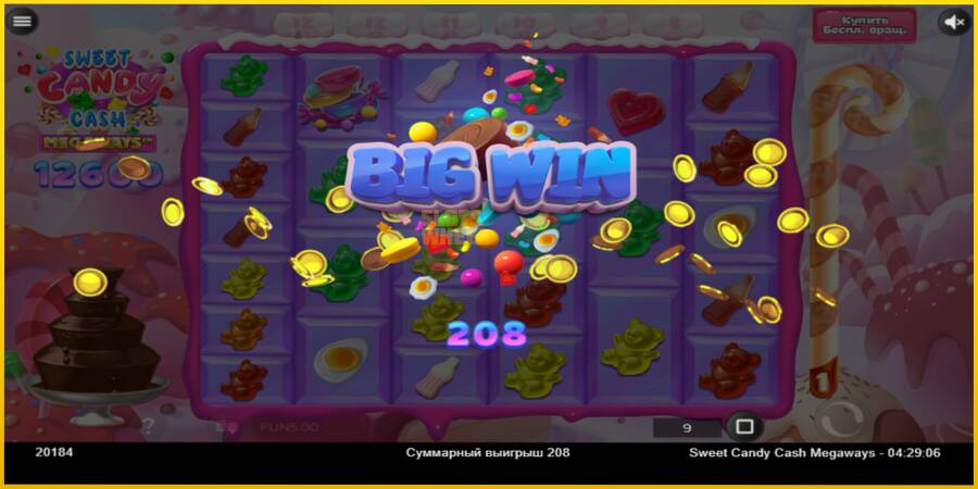 Картинка 3 ігрового апарату Sweet Candy Cash Megaway