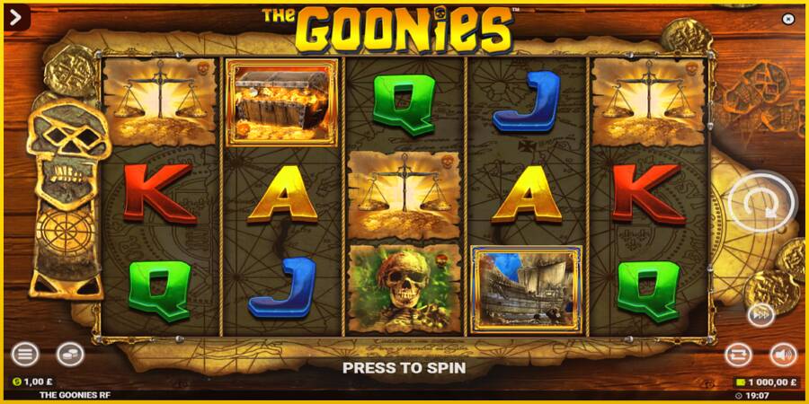 Картинка 2 ігрового апарату The Goonies Deluxe Rapid Fire Jackpots