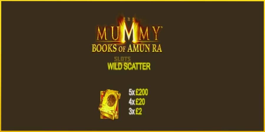 Картинка 5 ігрового апарату The Mummy Books of Amun Ra