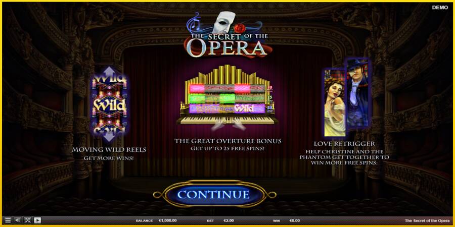 Картинка 1 ігрового апарату The Secret of the Opera