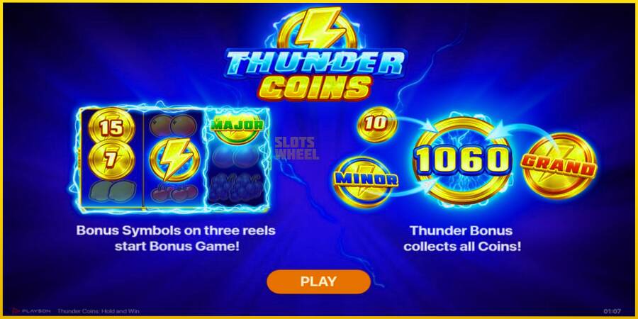 Картинка 1 ігрового апарату Thunder Coins