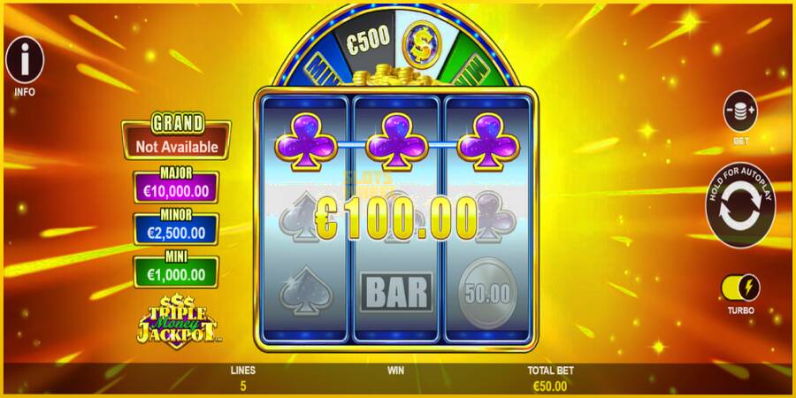 Картинка 4 ігрового апарату Triple Money Jackpot