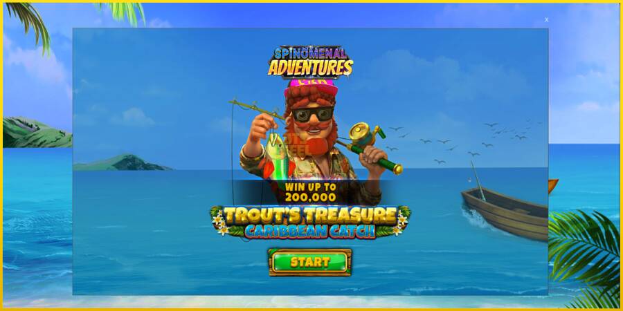 Картинка 1 ігрового апарату Trouts Treasure Caribbean Catch