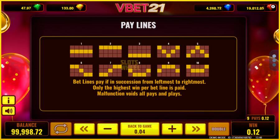 Картинка 7 ігрового апарату Vbet 21