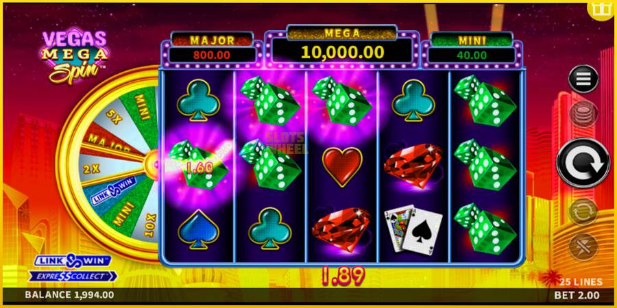 Картинка 2 ігрового апарату Vegas Mega Spin