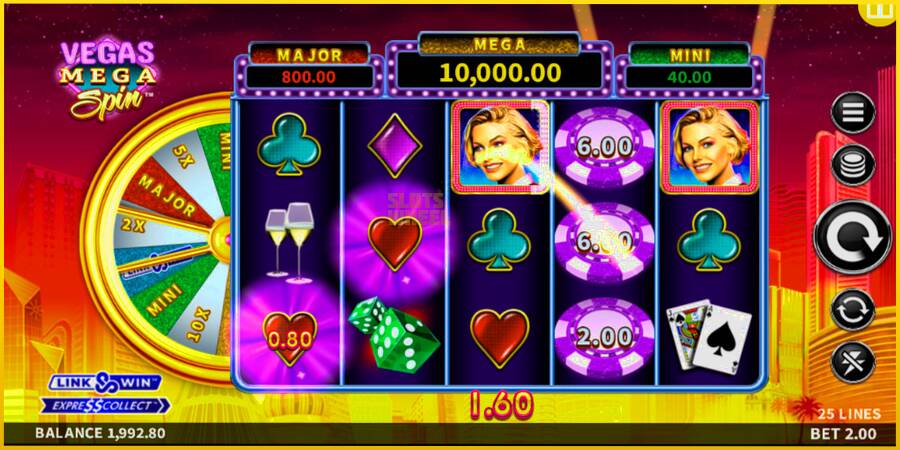 Картинка 3 ігрового апарату Vegas Mega Spin