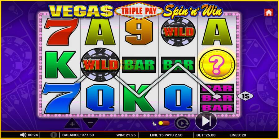 Картинка 2 ігрового апарату Vegas Triple Pay Spin n Win