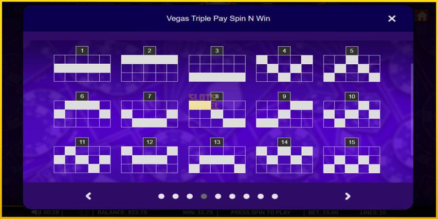 Картинка 5 ігрового апарату Vegas Triple Pay Spin n Win