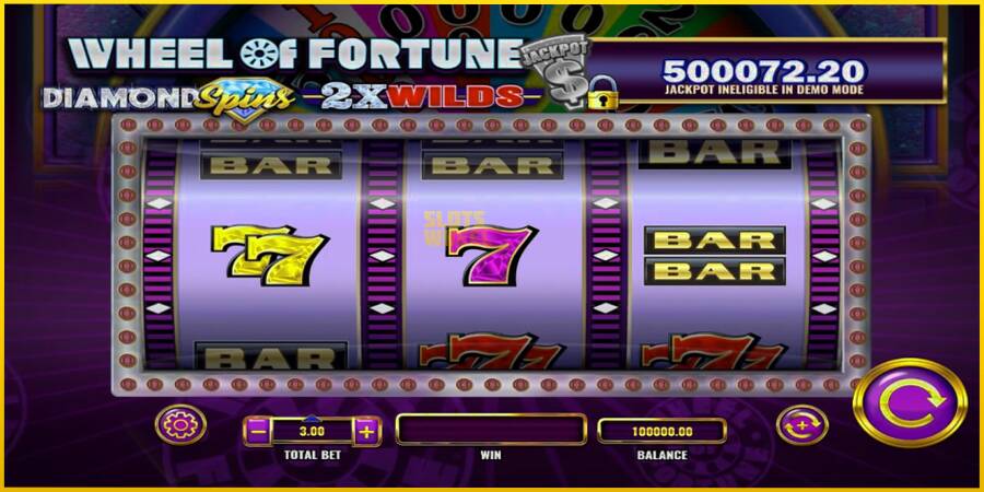 Картинка 1 ігрового апарату Wheel of Fortune Diamond Spins 2x Wilds