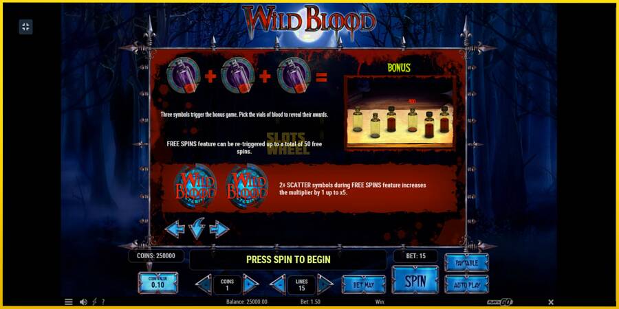 Картинка 9 ігрового апарату Wild Blood