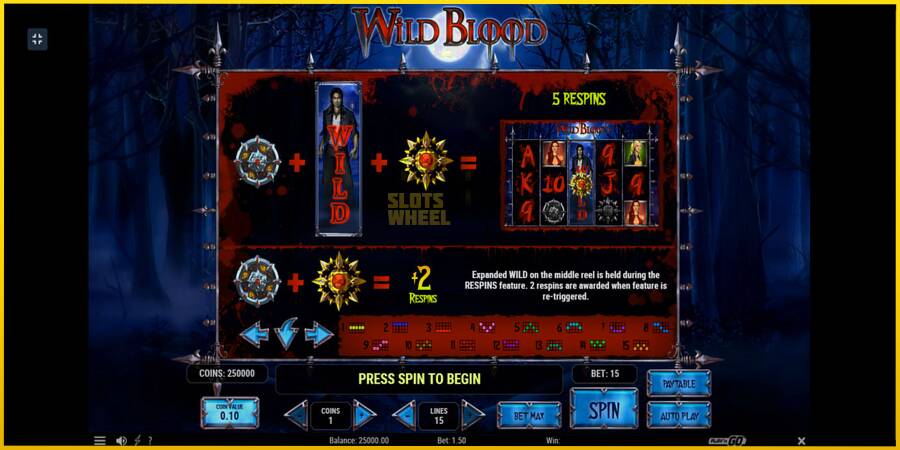 Картинка 10 ігрового апарату Wild Blood