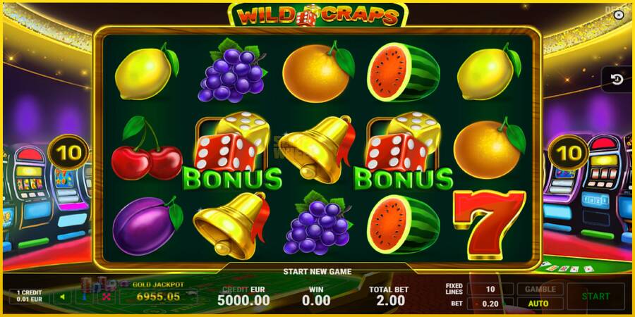 Картинка 1 ігрового апарату Wild Craps